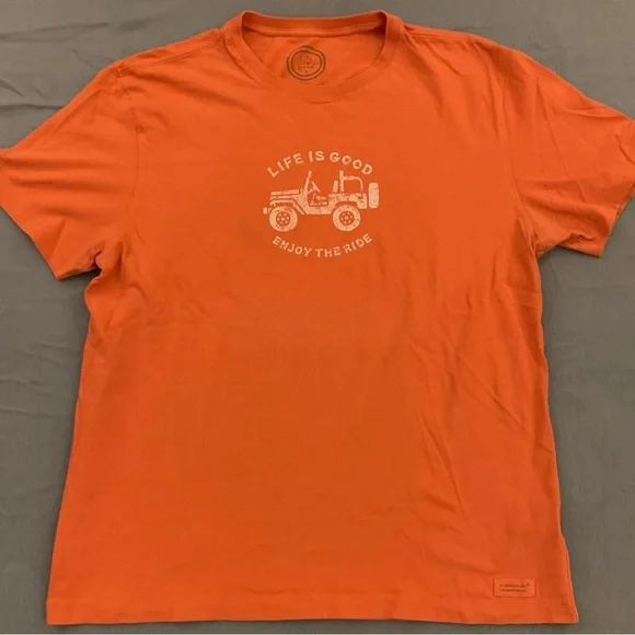 LIFE IS GOOD SS Classic Fit All Cotton Jeep Tee - Picture 2 of 7